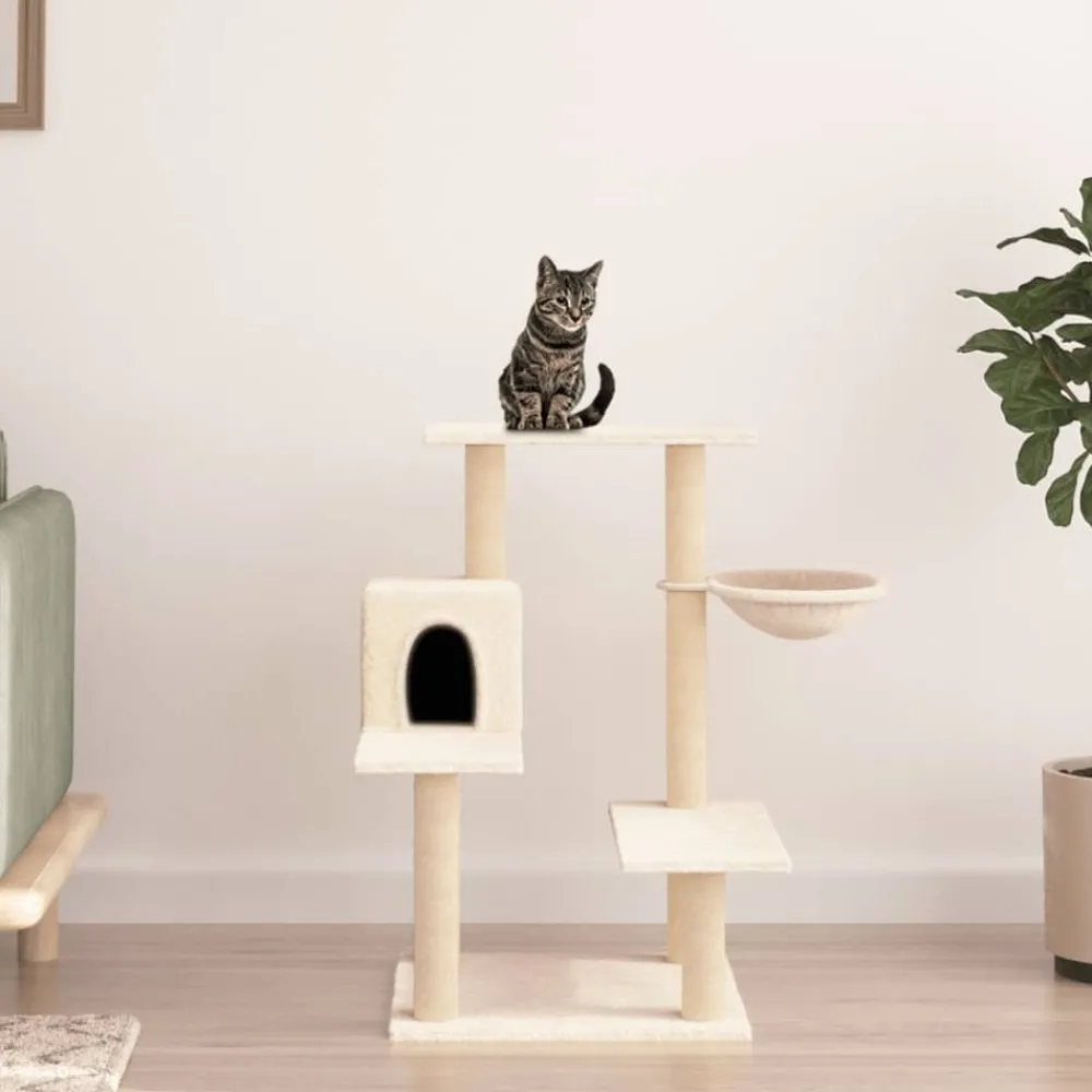 Maison Exclusive Arbres À Chat Et Jouets | - Arbre à chat avec griffoirs en sisal gris foncé 162 cm