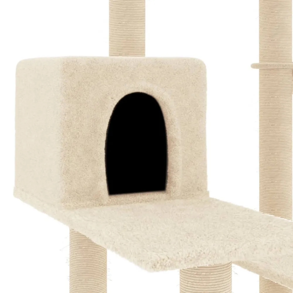 Maison Exclusive Arbres À Chat Et Jouets | - Arbre à chat avec griffoirs en sisal gris foncé 162 cm