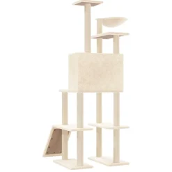 Maison Exclusive Arbres À Chat Et Jouets | - Arbre à chat avec griffoirs en sisal gris clair 199 cm