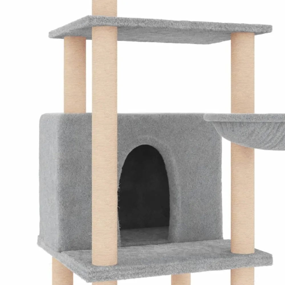 Maison Exclusive Arbres À Chat Et Jouets | - Arbre à chat avec griffoirs en sisal crème 82 cm