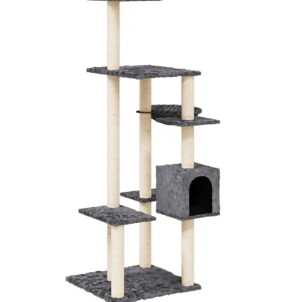 Maison Exclusive Arbres À Chat Et Jouets | - Arbre à chat avec griffoirs en sisal gris clair 97 cm