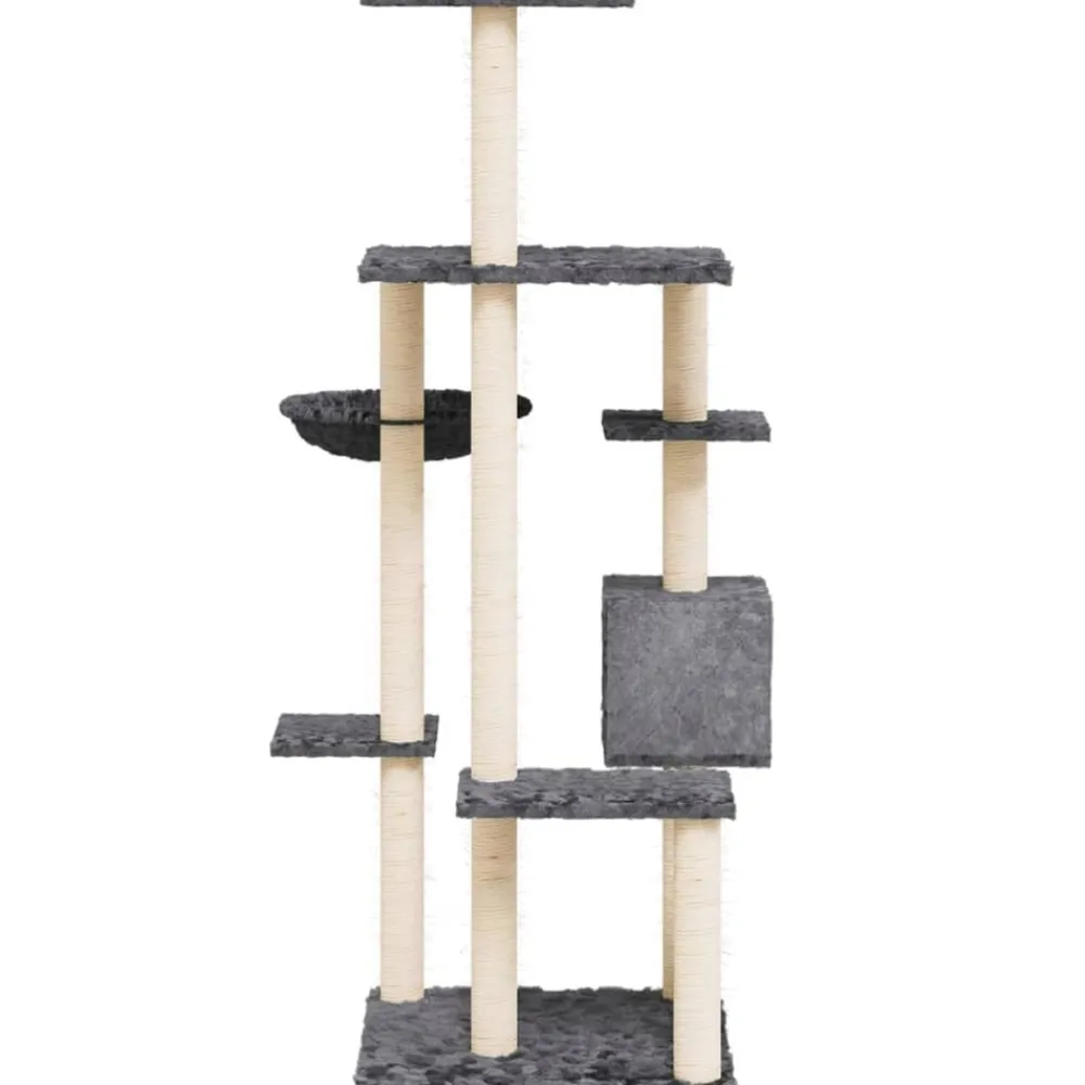 Maison Exclusive Arbres À Chat Et Jouets | - Arbre à chat avec griffoirs en sisal gris clair 97 cm