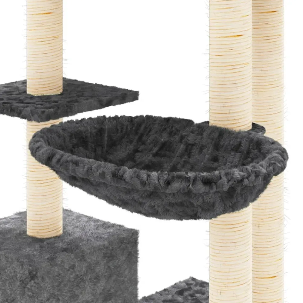 Maison Exclusive Arbres À Chat Et Jouets | - Arbre à chat avec griffoirs en sisal gris clair 97 cm