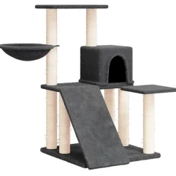 Maison Exclusive - Arbre à chat avec griffoirs en sisal gris foncé 82 cm Best