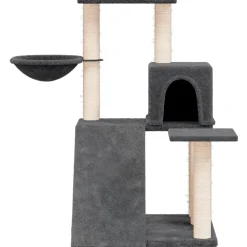 Maison Exclusive Arbres À Chat Et Jouets | - Arbre à chat avec griffoirs en sisal gris foncé 166 cm