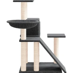 Maison Exclusive Arbres À Chat Et Jouets | - Arbre à chat avec griffoirs en sisal gris foncé 166 cm