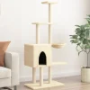 Maison Exclusive Arbres À Chat Et Jouets | - Arbre à chat avec griffoirs en sisal gris foncé 153 cm