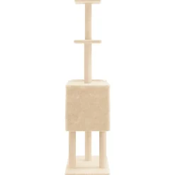 Maison Exclusive Arbres À Chat Et Jouets | - Arbre à chat avec griffoirs en sisal gris foncé 153 cm