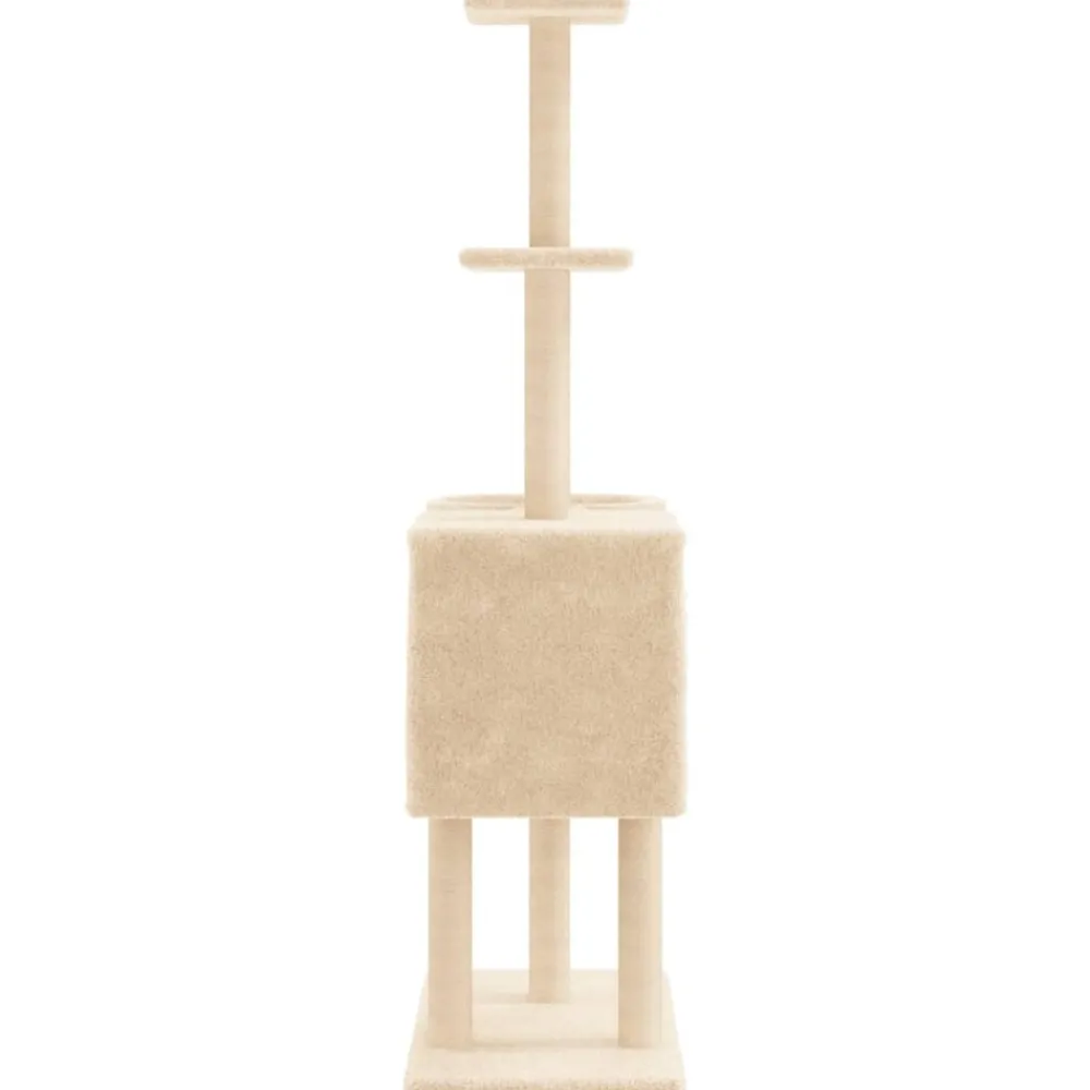 Maison Exclusive Arbres À Chat Et Jouets | - Arbre à chat avec griffoirs en sisal gris foncé 153 cm