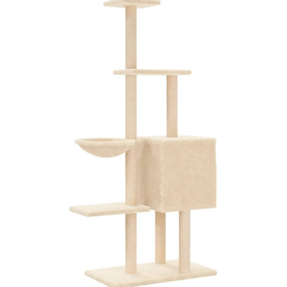 Maison Exclusive Arbres À Chat Et Jouets | - Arbre à chat avec griffoirs en sisal gris foncé 153 cm