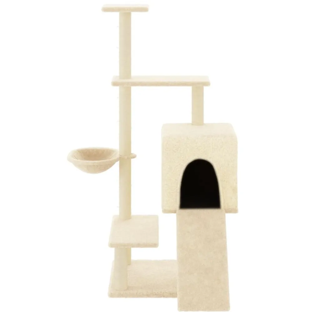 Maison Exclusive Arbres À Chat Et Jouets | - Arbre à chat avec griffoirs en sisal gris foncé 147 cm