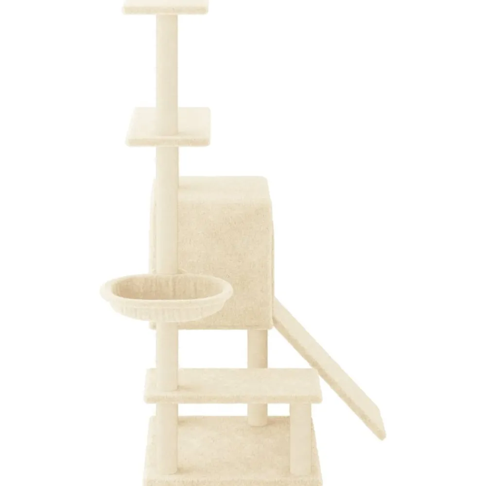 Maison Exclusive Arbres À Chat Et Jouets | - Arbre à chat avec griffoirs en sisal gris foncé 147 cm
