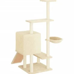 Maison Exclusive Arbres À Chat Et Jouets | - Arbre à chat avec griffoirs en sisal gris foncé 147 cm