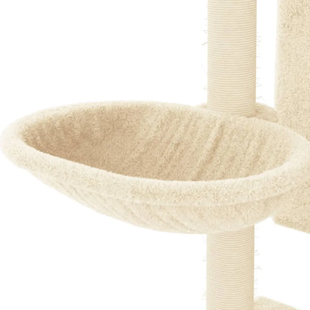 Maison Exclusive Arbres À Chat Et Jouets | - Arbre à chat avec griffoirs en sisal gris foncé 147 cm