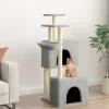 Maison Exclusive Arbres À Chat Et Jouets | - Arbre à chat avec griffoirs en sisal gris clair 122 cm