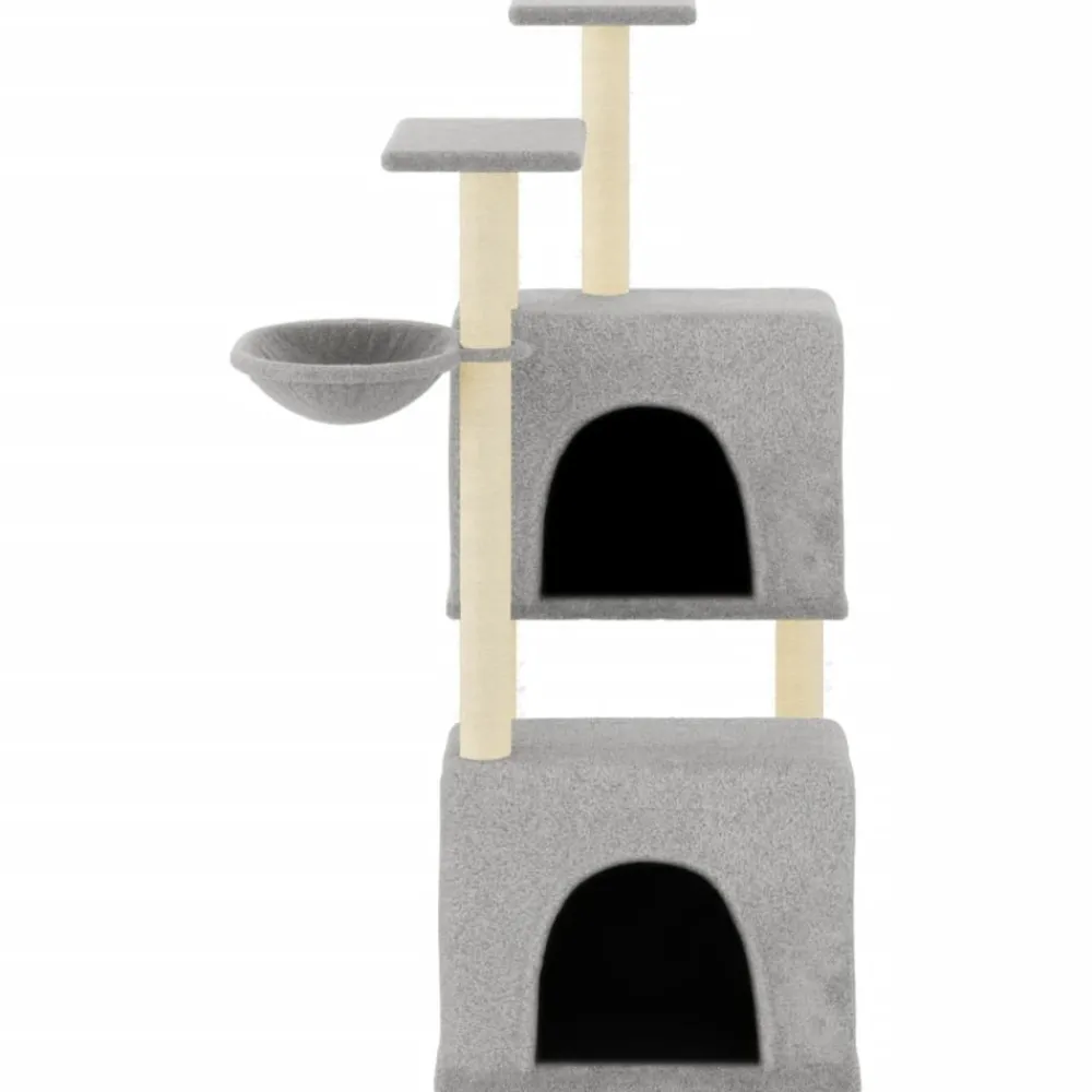 Maison Exclusive Arbres À Chat Et Jouets | - Arbre à chat avec griffoirs en sisal gris clair 122 cm