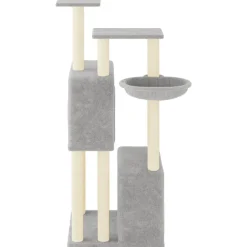 Maison Exclusive Arbres À Chat Et Jouets | - Arbre à chat avec griffoirs en sisal gris clair 122 cm