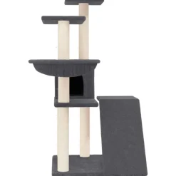 Maison Exclusive Arbres À Chat Et Jouets | - Arbre à chat avec griffoirs en sisal gris clair 110 cm