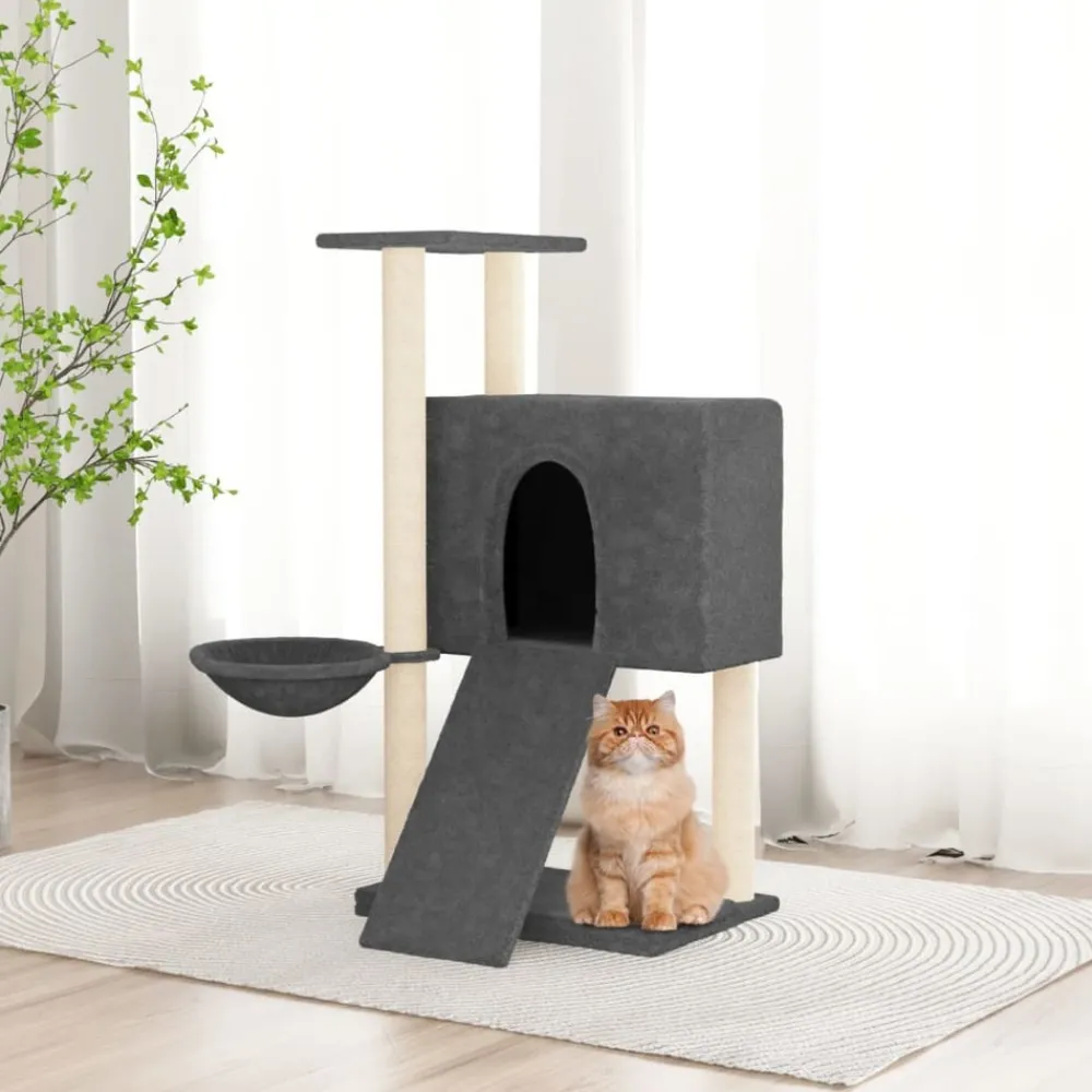 Maison Exclusive Arbres À Chat Et Jouets | - Arbre à chat avec griffoirs en sisal crème 72 cm