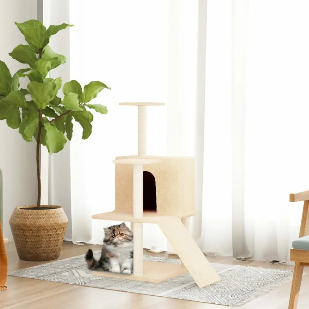 Maison Exclusive Arbres À Chat Et Jouets | - Arbre à chat avec griffoirs en sisal gris foncé 199 cm