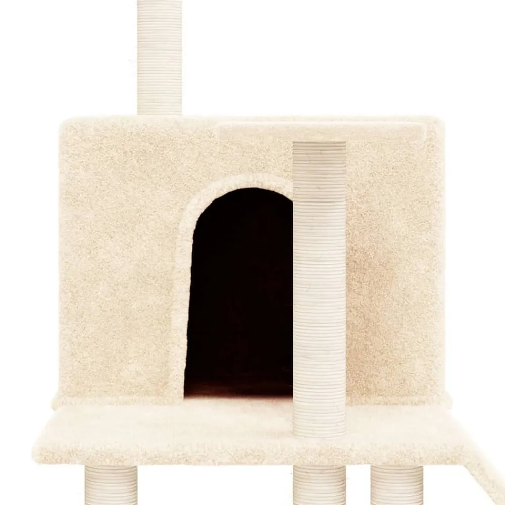 Maison Exclusive Arbres À Chat Et Jouets | - Arbre à chat avec griffoirs en sisal gris foncé 199 cm