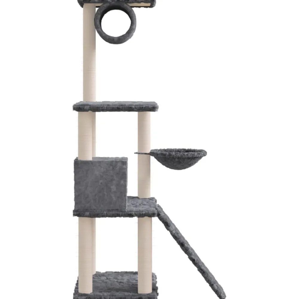 Maison Exclusive Arbres À Chat Et Jouets | - Arbre à chat avec griffoirs en sisal gris clair 154 cm