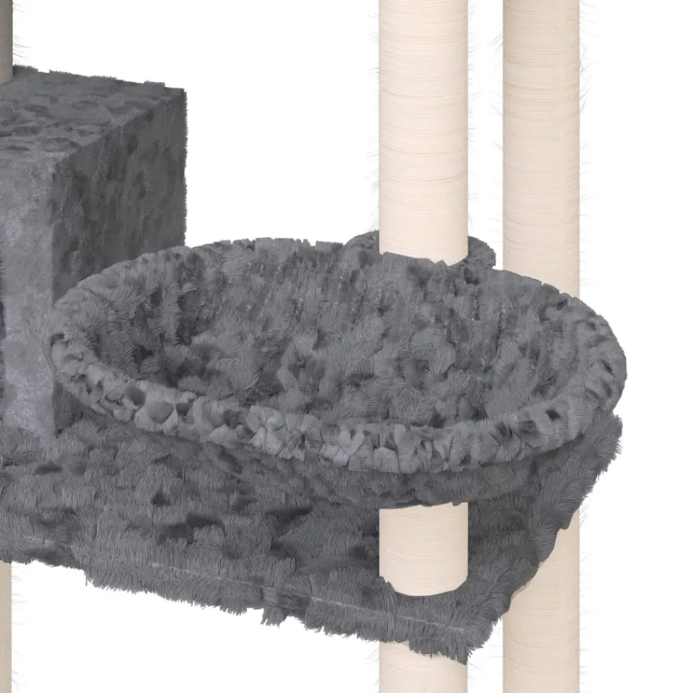 Maison Exclusive Arbres À Chat Et Jouets | - Arbre à chat avec griffoirs en sisal gris clair 154 cm