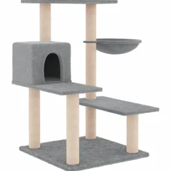 Maison Exclusive - Arbre à chat avec griffoirs en sisal gris clair 82,5 cm New