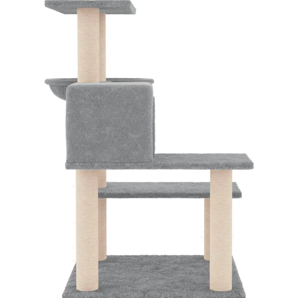 Maison Exclusive Arbres À Chat Et Jouets | - Arbre à chat avec griffoirs en sisal gris foncé 110 cm