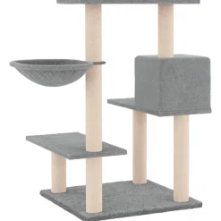 Maison Exclusive Arbres À Chat Et Jouets | - Arbre à chat avec griffoirs en sisal gris foncé 110 cm