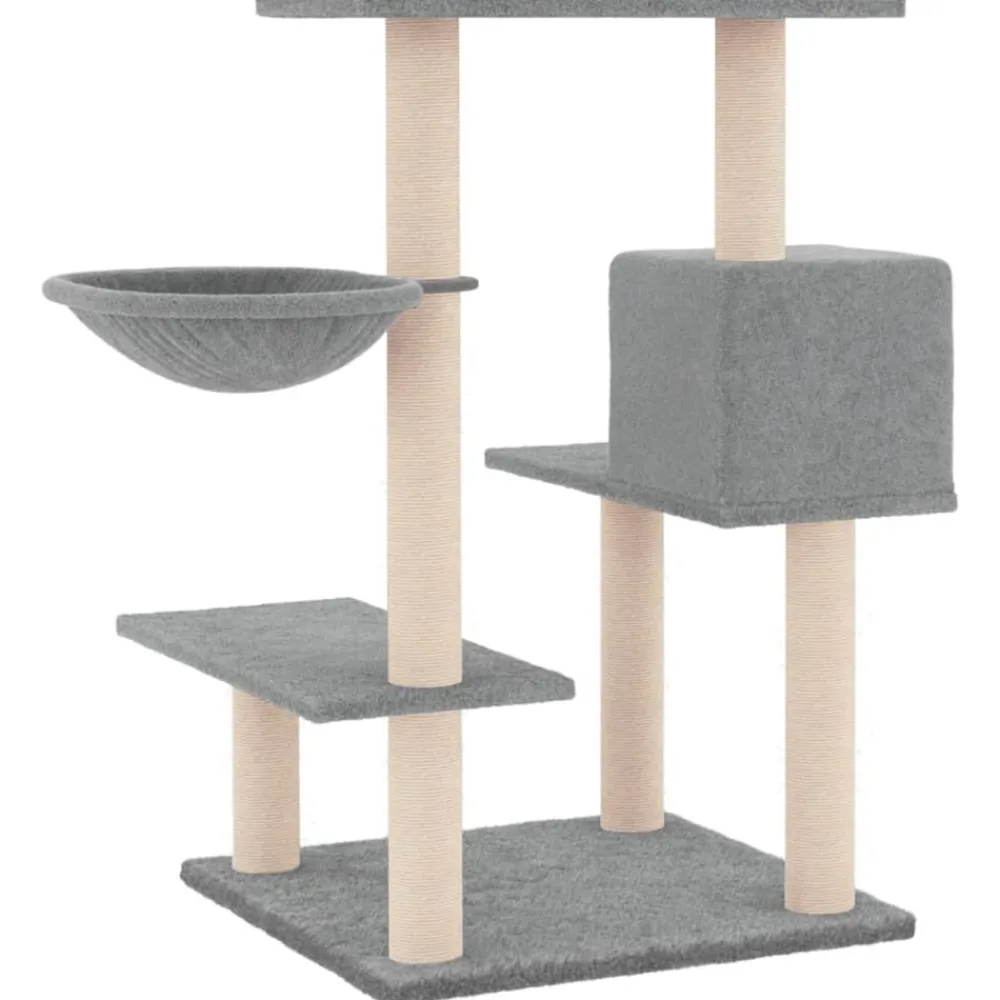Maison Exclusive Arbres À Chat Et Jouets | - Arbre à chat avec griffoirs en sisal gris foncé 110 cm