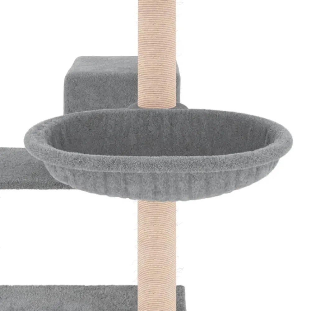 Maison Exclusive Arbres À Chat Et Jouets | - Arbre à chat avec griffoirs en sisal gris foncé 110 cm