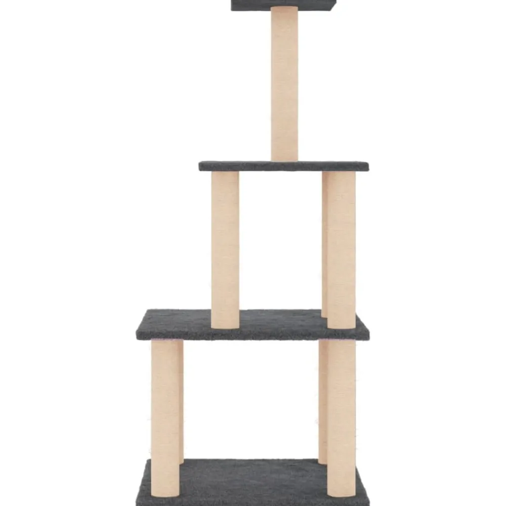 Maison Exclusive Arbres À Chat Et Jouets | - Arbre à chat avec griffoirs en sisal crème 108,5 cm