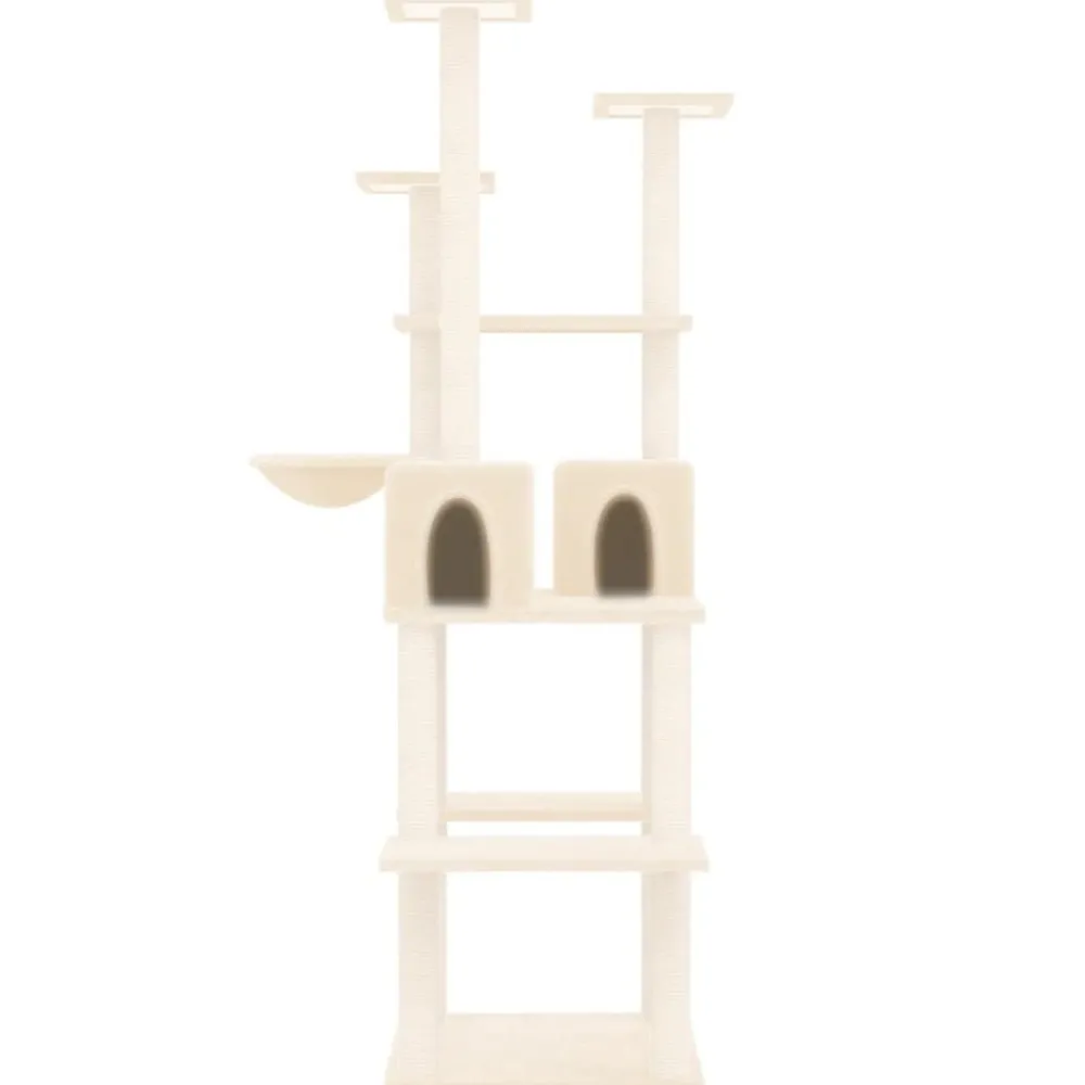 Maison Exclusive Arbres À Chat Et Jouets | - Arbre à chat avec griffoirs en sisal gris clair 142 cm