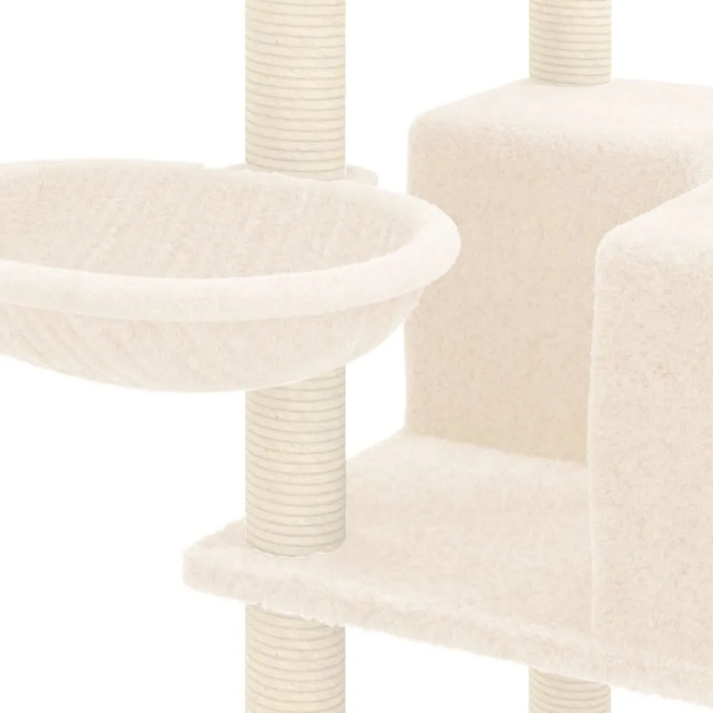 Maison Exclusive Arbres À Chat Et Jouets | - Arbre à chat avec griffoirs en sisal gris clair 142 cm