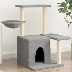 Maison Exclusive Arbres À Chat Et Jouets | - Arbre à chat avec griffoirs en sisal gris clair 83 cm