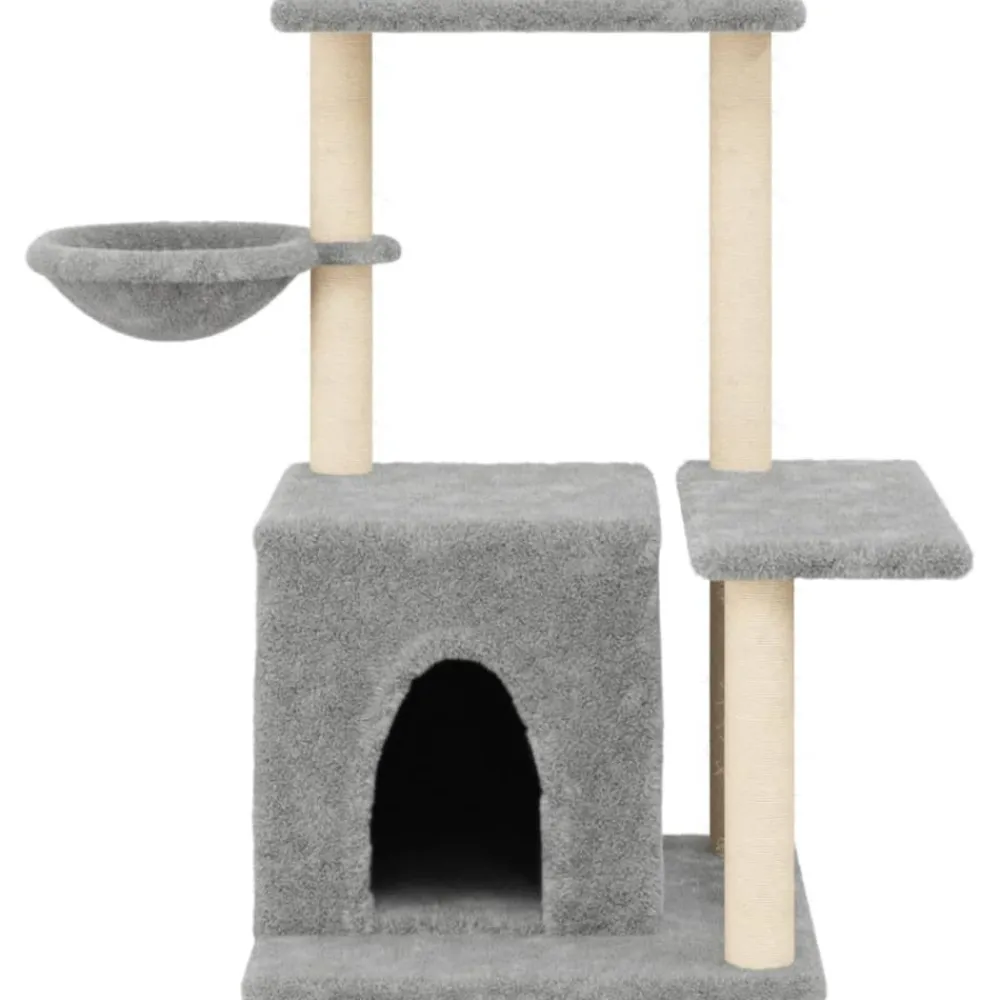 Maison Exclusive Arbres À Chat Et Jouets | - Arbre à chat avec griffoirs en sisal gris clair 83 cm