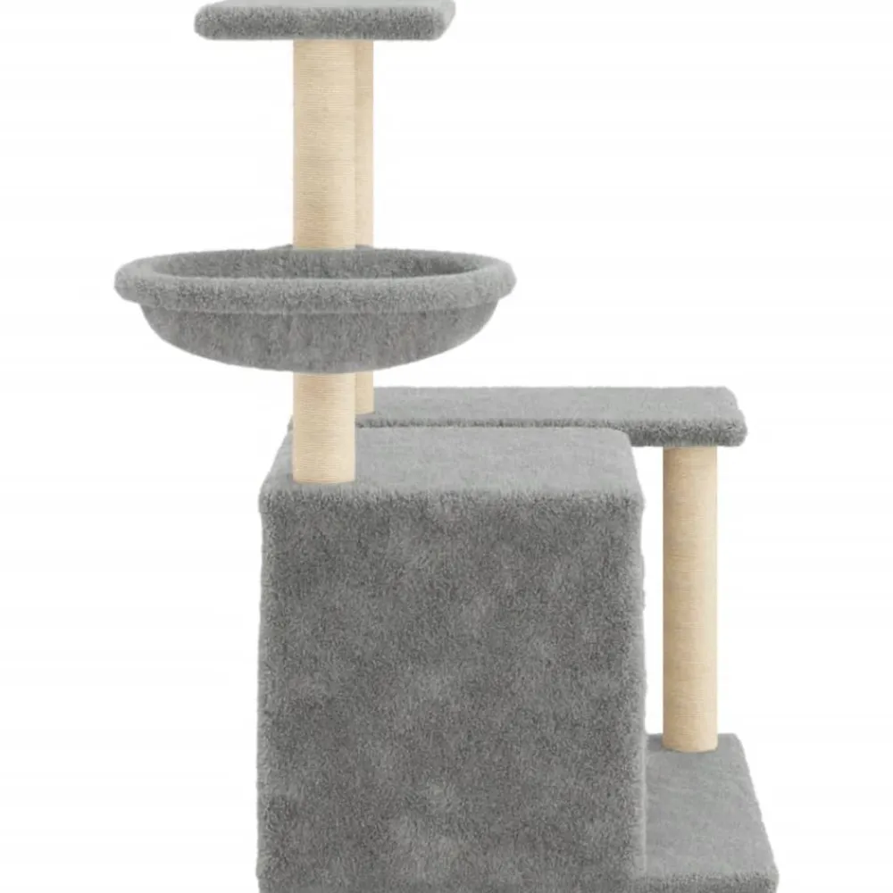 Maison Exclusive Arbres À Chat Et Jouets | - Arbre à chat avec griffoirs en sisal gris clair 83 cm