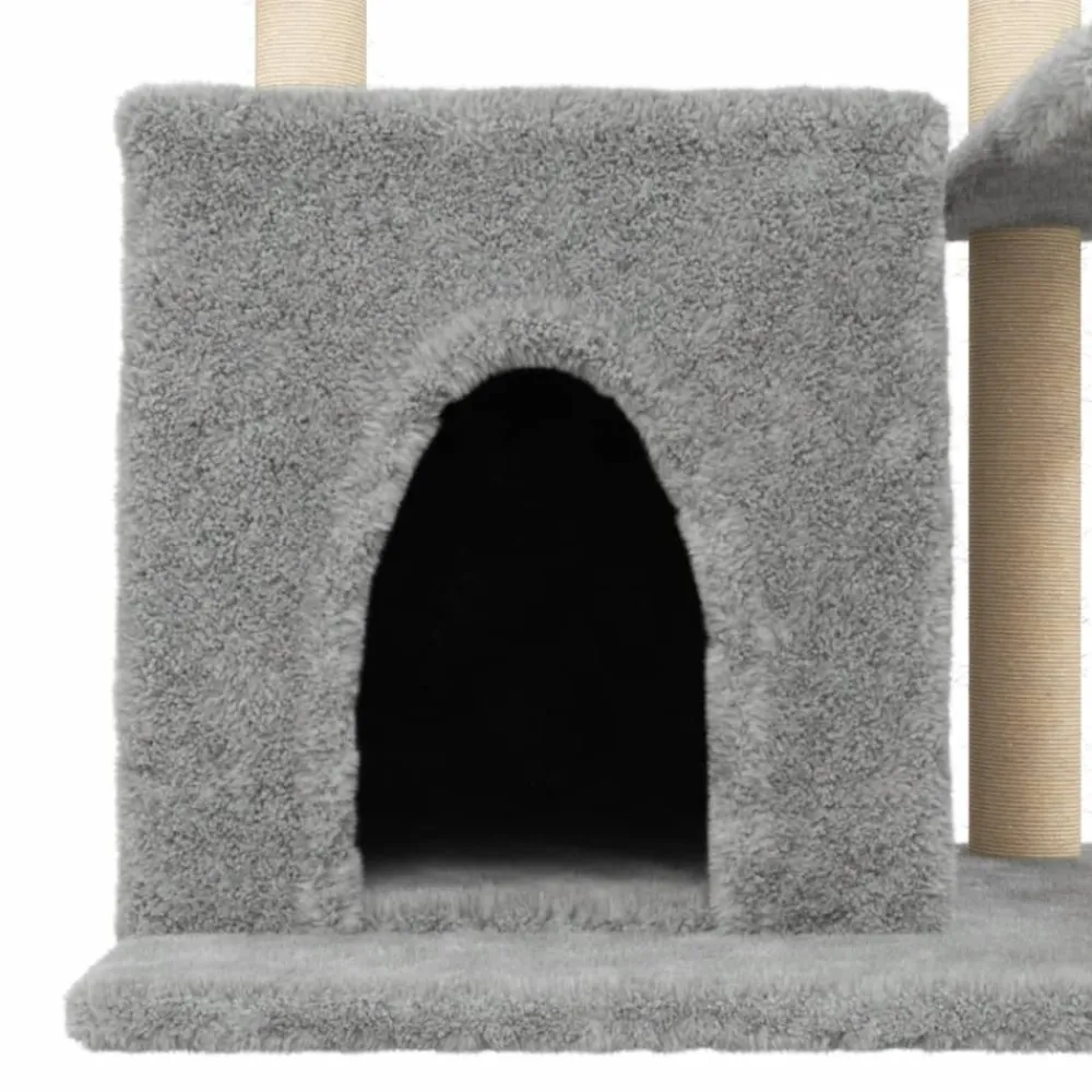 Maison Exclusive Arbres À Chat Et Jouets | - Arbre à chat avec griffoirs en sisal gris clair 83 cm