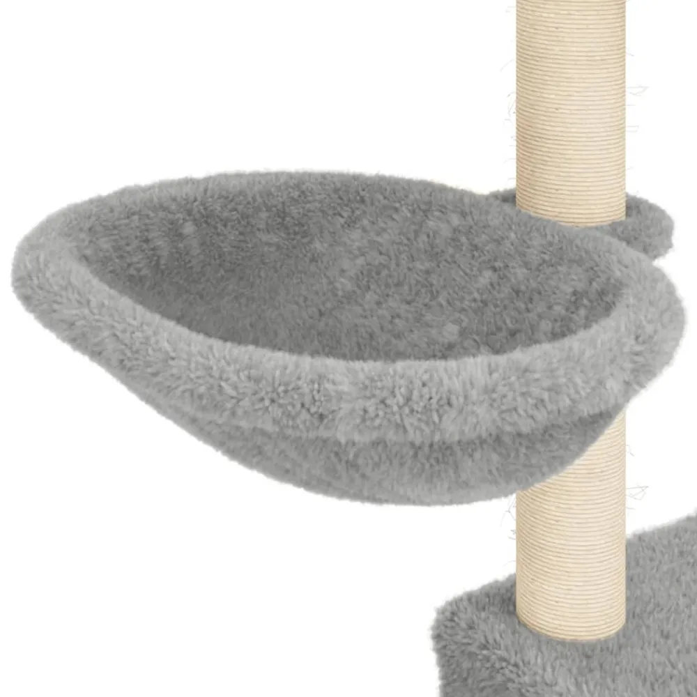 Maison Exclusive Arbres À Chat Et Jouets | - Arbre à chat avec griffoirs en sisal gris clair 83 cm