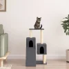 Maison Exclusive Arbres À Chat Et Jouets | - Arbre à chat avec griffoirs en sisal gris foncé 82 cm