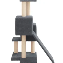 Maison Exclusive Arbres À Chat Et Jouets | - Arbre à chat avec griffoirs en sisal gris foncé 82 cm