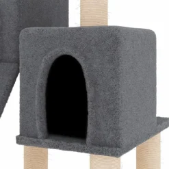 Maison Exclusive Arbres À Chat Et Jouets | - Arbre à chat avec griffoirs en sisal gris foncé 82 cm