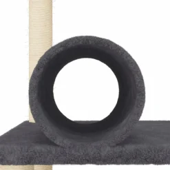 Maison Exclusive Arbres À Chat Et Jouets | - Arbre à chat avec griffoirs en sisal gris foncé 136 cm