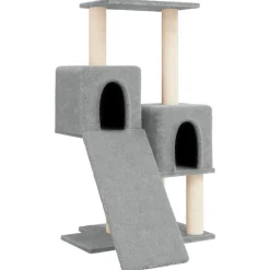 Maison Exclusive Arbres À Chat Et Jouets | - Arbre à chat avec griffoirs en sisal gris clair 82 cm