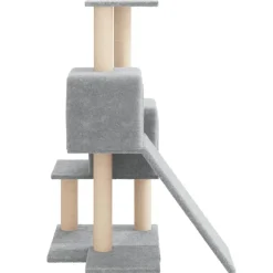 Maison Exclusive Arbres À Chat Et Jouets | - Arbre à chat avec griffoirs en sisal gris clair 82 cm