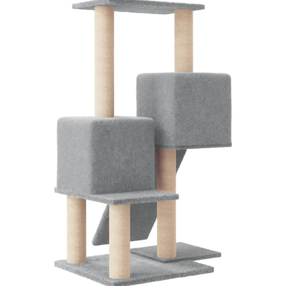Maison Exclusive Arbres À Chat Et Jouets | - Arbre à chat avec griffoirs en sisal gris clair 82 cm