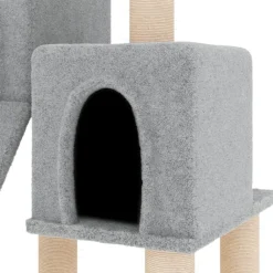 Maison Exclusive Arbres À Chat Et Jouets | - Arbre à chat avec griffoirs en sisal gris clair 82 cm