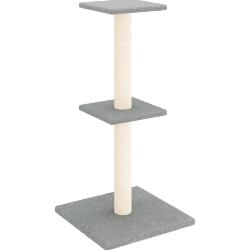 Maison Exclusive Arbres À Chat Et Jouets | - Arbre à chat avec griffoirs en sisal gris clair 73 cm