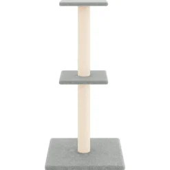 Maison Exclusive Arbres À Chat Et Jouets | - Arbre à chat avec griffoirs en sisal gris clair 73 cm